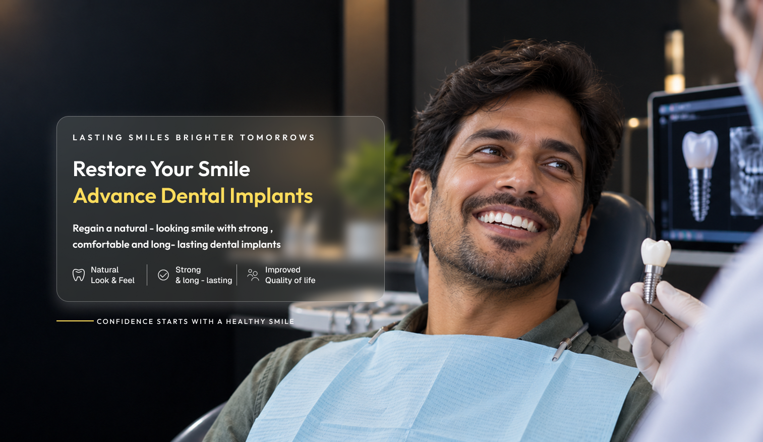Dental implants at Gold's Dental Clinic